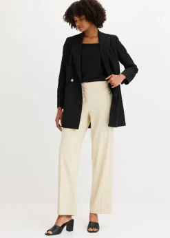 Mujer bonprix bonprix Chaqueta larga con botones decorativos