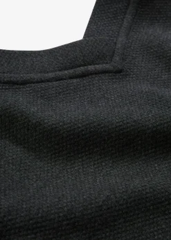 bonprix bonprix Ropa Cómoda>Chaqueta larga de chándal en suave mezcla de algodón Antracita jaspeado