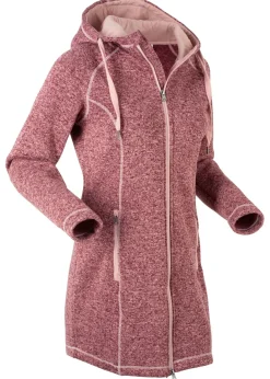 Mujer bonprix bonprix Chaqueta larga de forro polar con capucha