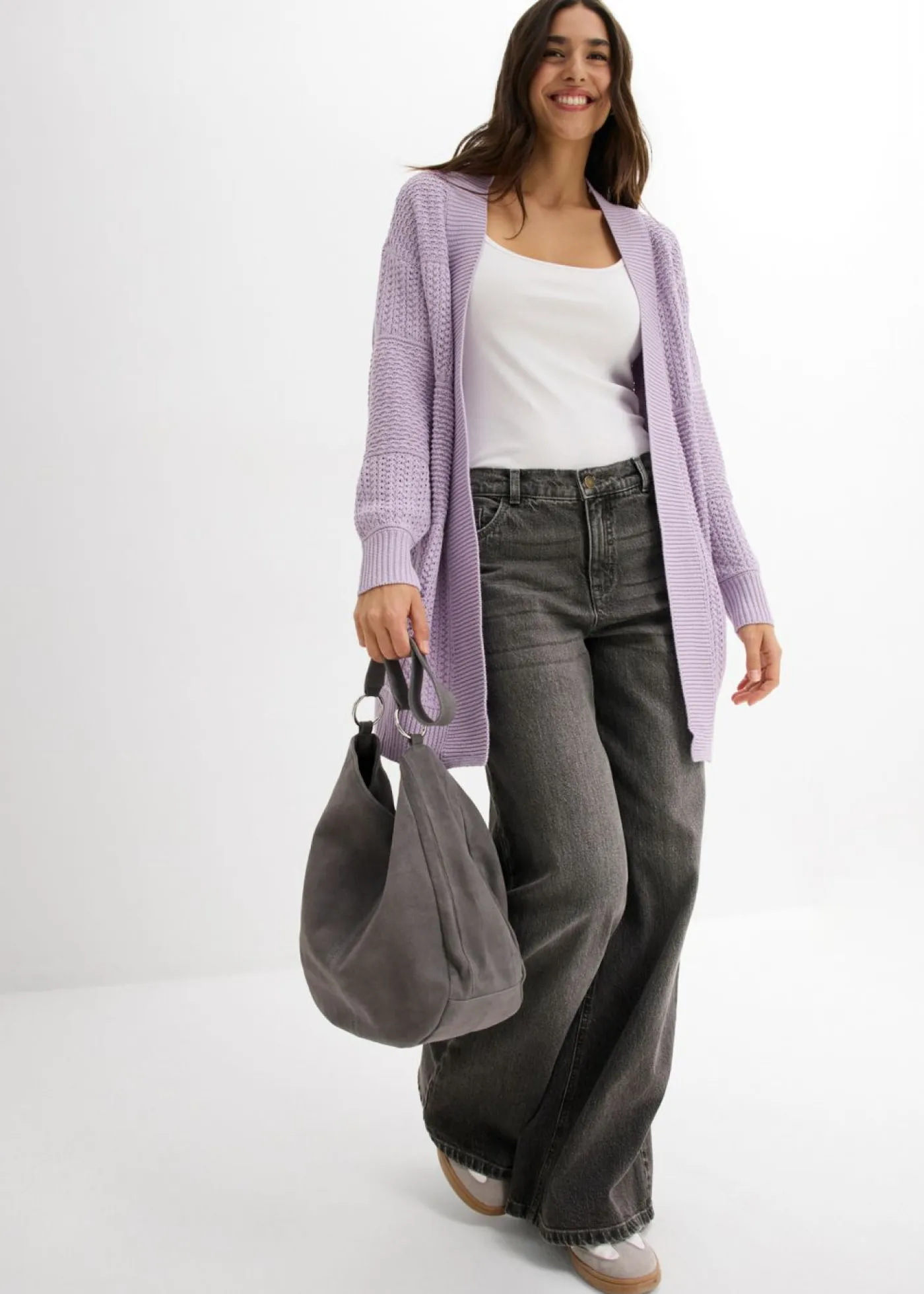 Mujer bonprix bonprix Chaqueta larga de punto