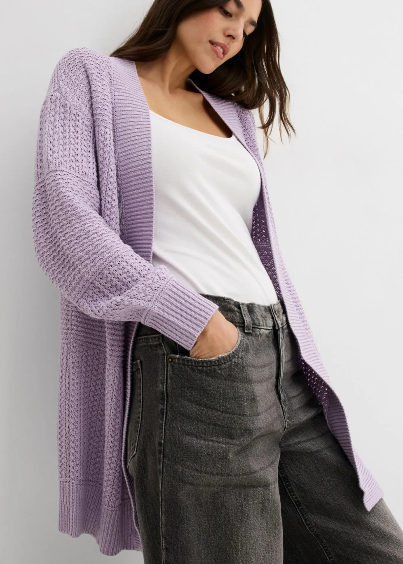 Mujer bonprix bonprix Chaqueta larga de punto