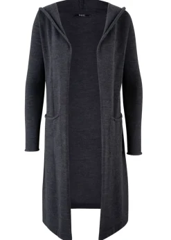 Mujer bonprix bonprix Chaqueta larga de punto con capucha