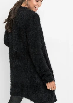 Mujer bonprix bonprix Chaqueta larga de punto con aspecto mullido