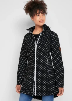 bonprix bonprix Chaquetas Y Abrigos>Chaqueta larga de Softshell negro topos