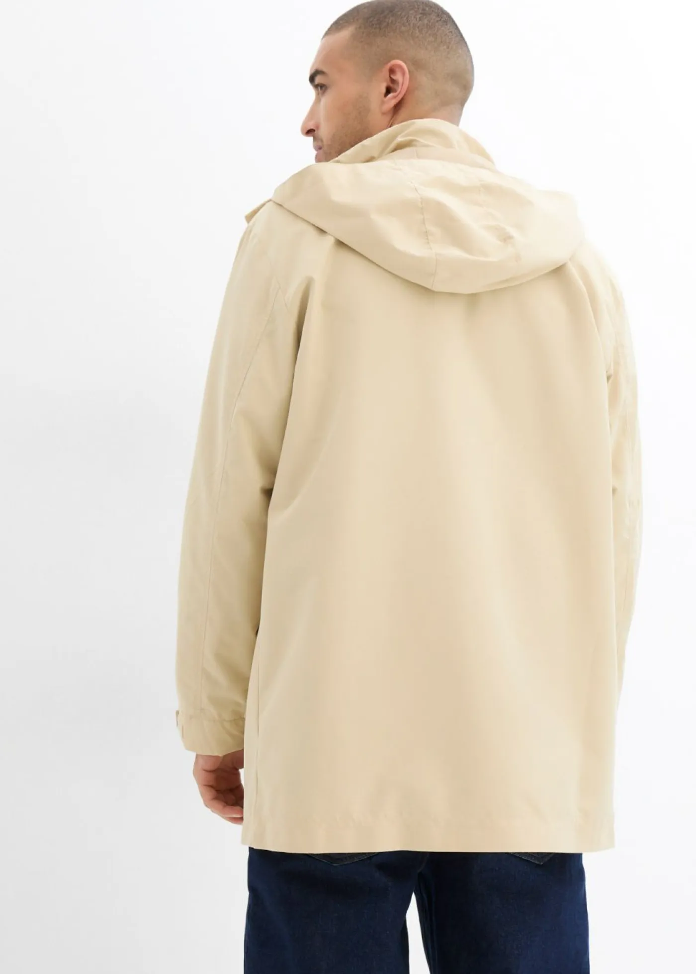 bonprix bonprix Chaquetas Y Abrigos·Chaquetas>Chaqueta larga, loose fit Beige verdoso