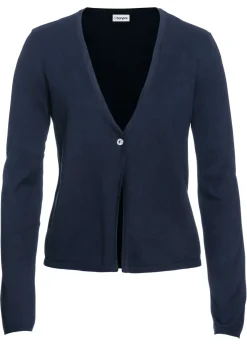 Mujer bonprix bonprix Chaqueta lisa de punto fino