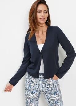 Mujer bonprix bonprix Chaqueta lisa de punto fino