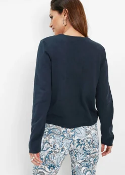 Mujer bonprix bonprix Chaqueta lisa de punto fino