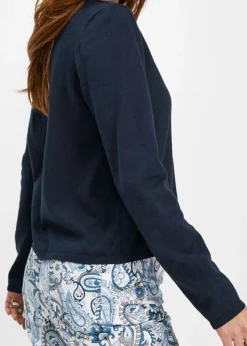 Mujer bonprix bonprix Chaqueta lisa de punto fino