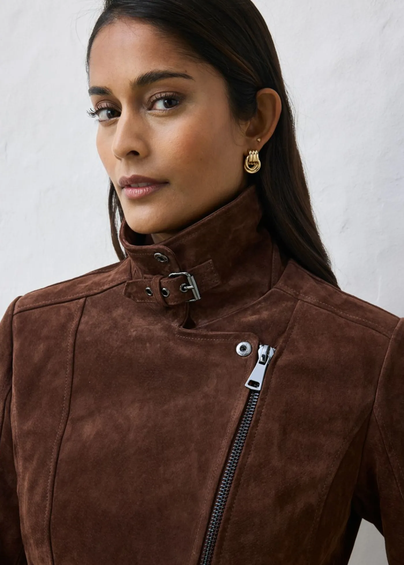 Mujer bonprix bonprix Chaqueta motera de ante