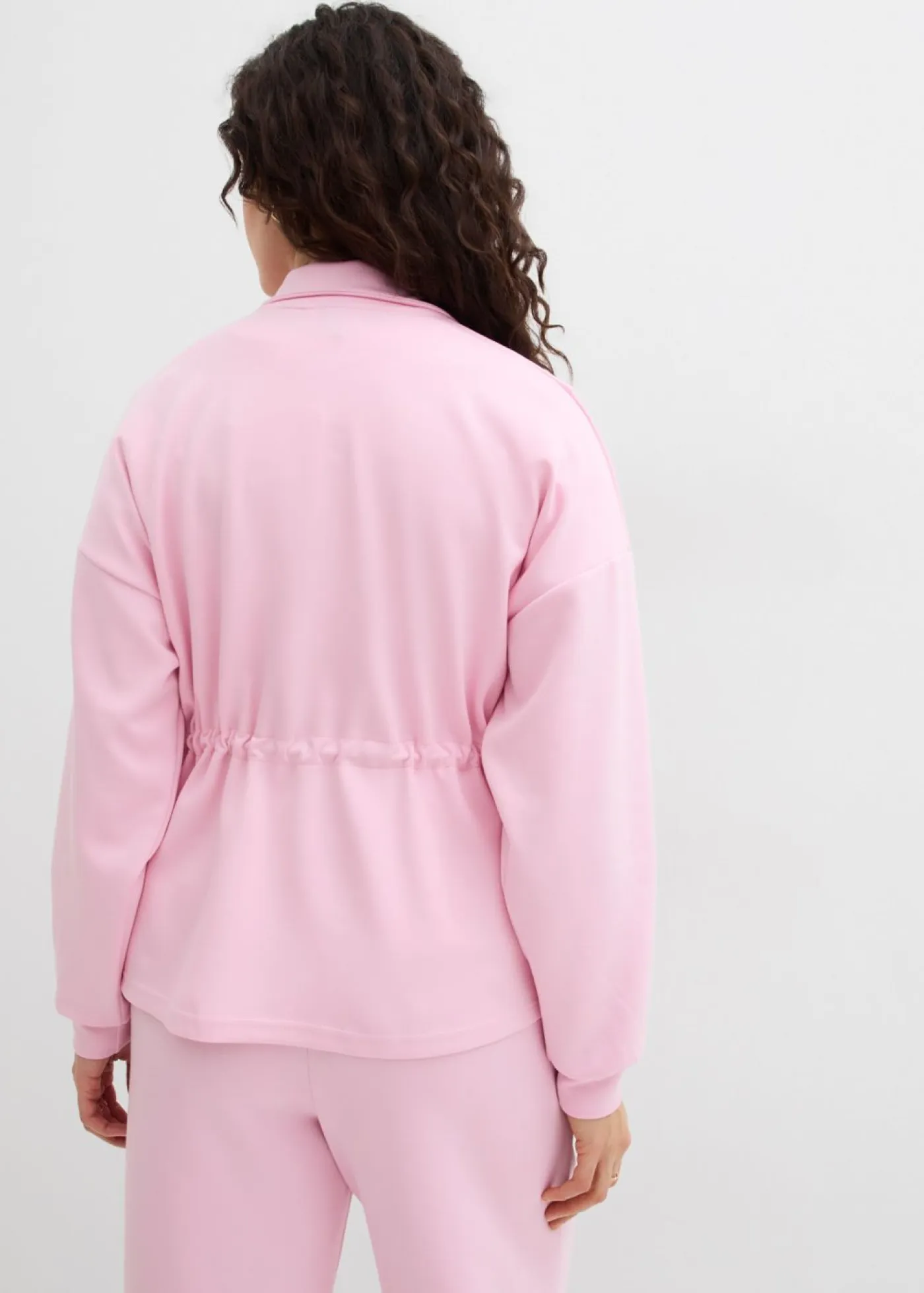 bonprix bonprix Ropa Cómoda|Camisetas>Chaqueta oversize de neopreno suave rosa cristal