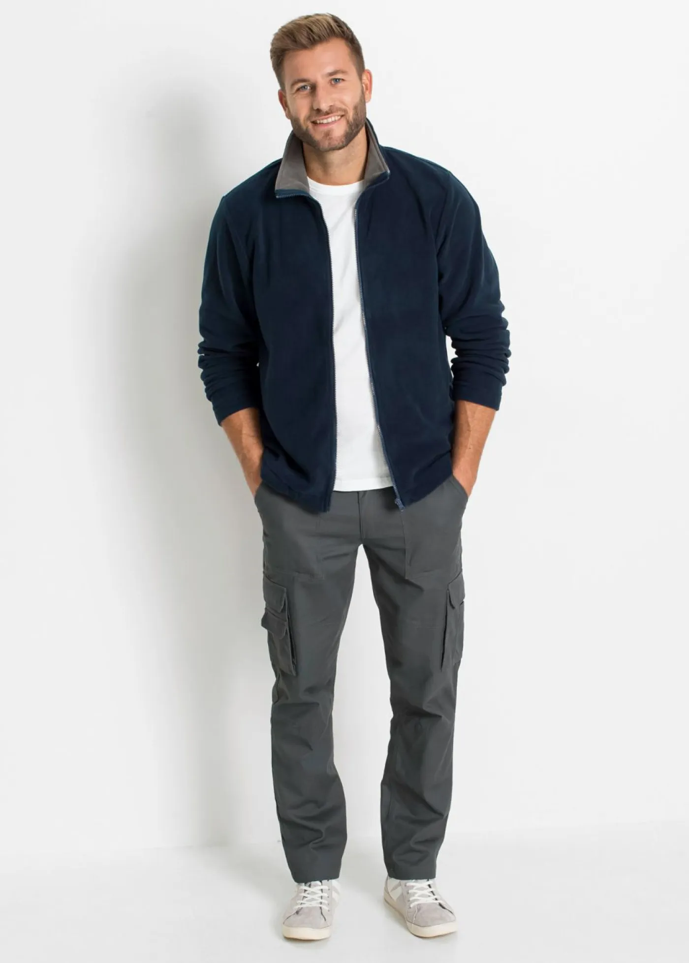 bonprix bonprix Chaquetas Y Abrigos·Chaquetas|Ropa Térmica>Chaqueta polar Azul oscuro