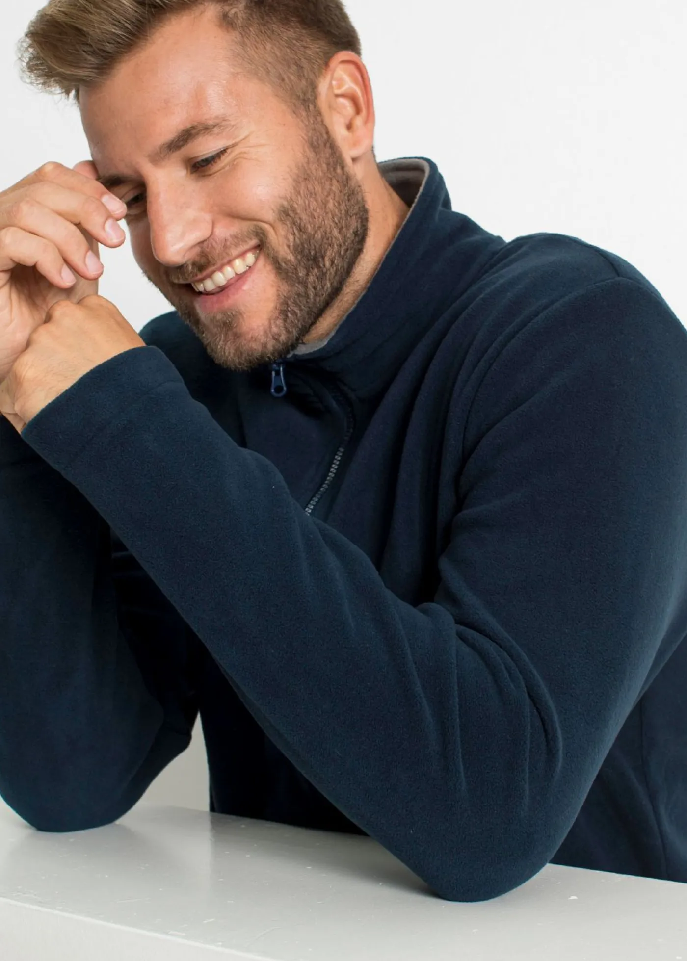 bonprix bonprix Chaquetas Y Abrigos·Chaquetas|Ropa Térmica>Chaqueta polar Azul oscuro