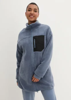 bonprix bonprix Ropa Cómoda|Chaquetas Y Abrigos>Chaqueta polar Azul ahumado