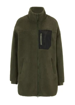 bonprix bonprix Ropa Cómoda|Chaquetas Y Abrigos>Chaqueta polar Verde oliva oscuro