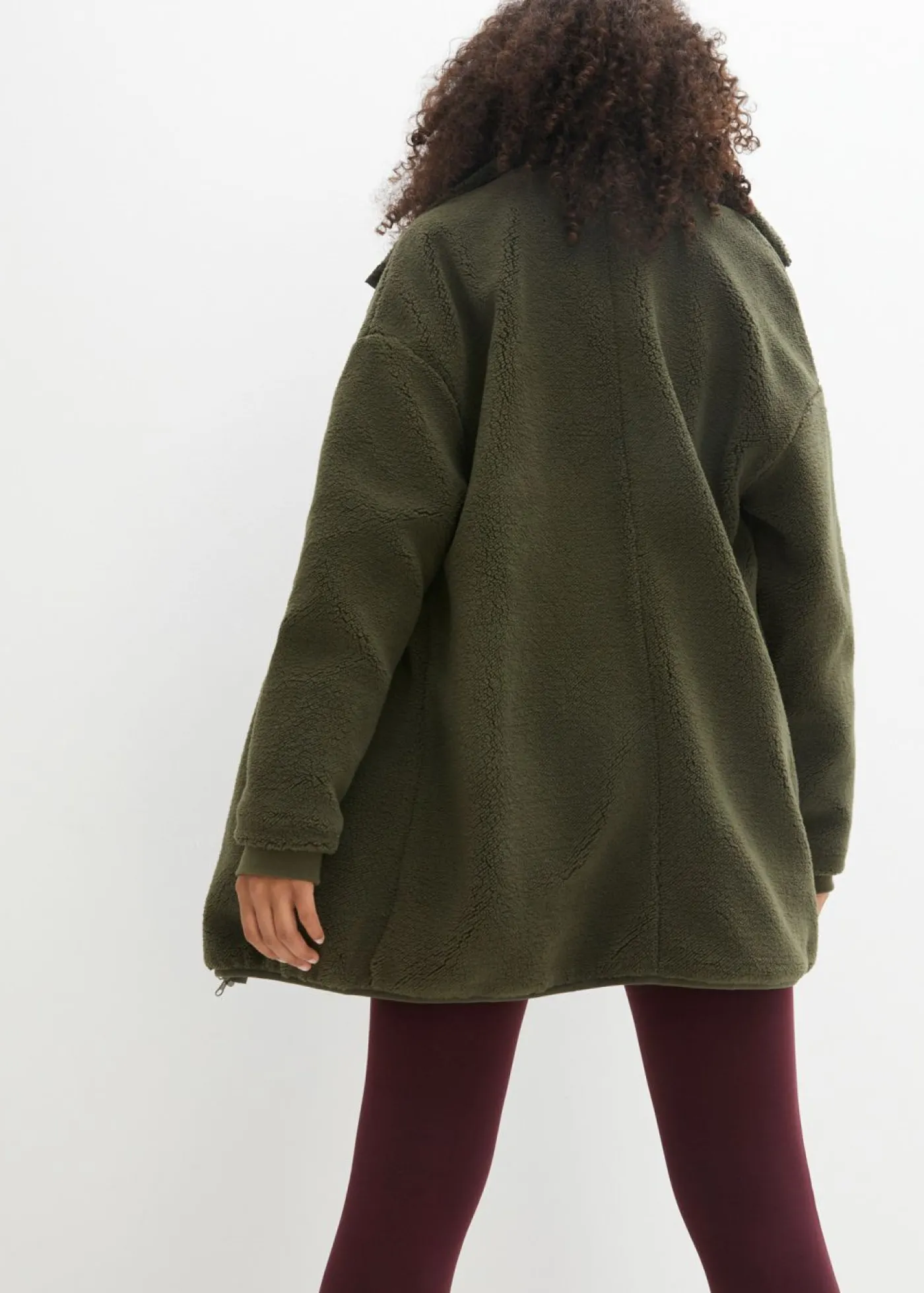 bonprix bonprix Ropa Cómoda|Chaquetas Y Abrigos>Chaqueta polar Verde oliva oscuro