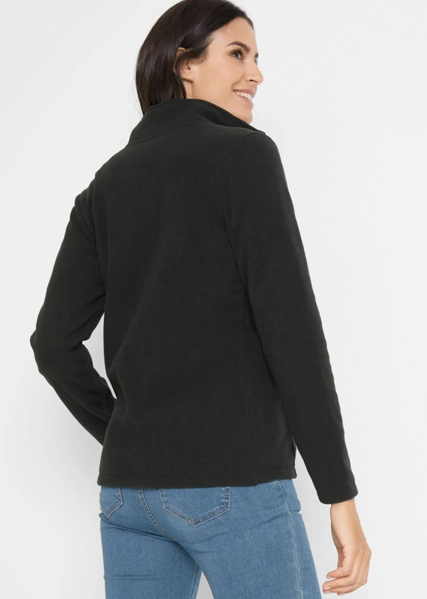 bonprix bonprix Ropa Cómoda|Chaquetas Y Abrigos>Chaqueta polar Negro