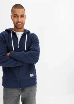 Hombre bonprix bonprix Chaqueta polar con capucha y bolsillos