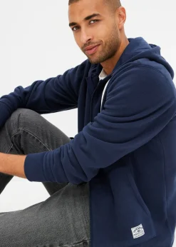 Hombre bonprix bonprix Chaqueta polar con capucha y bolsillos