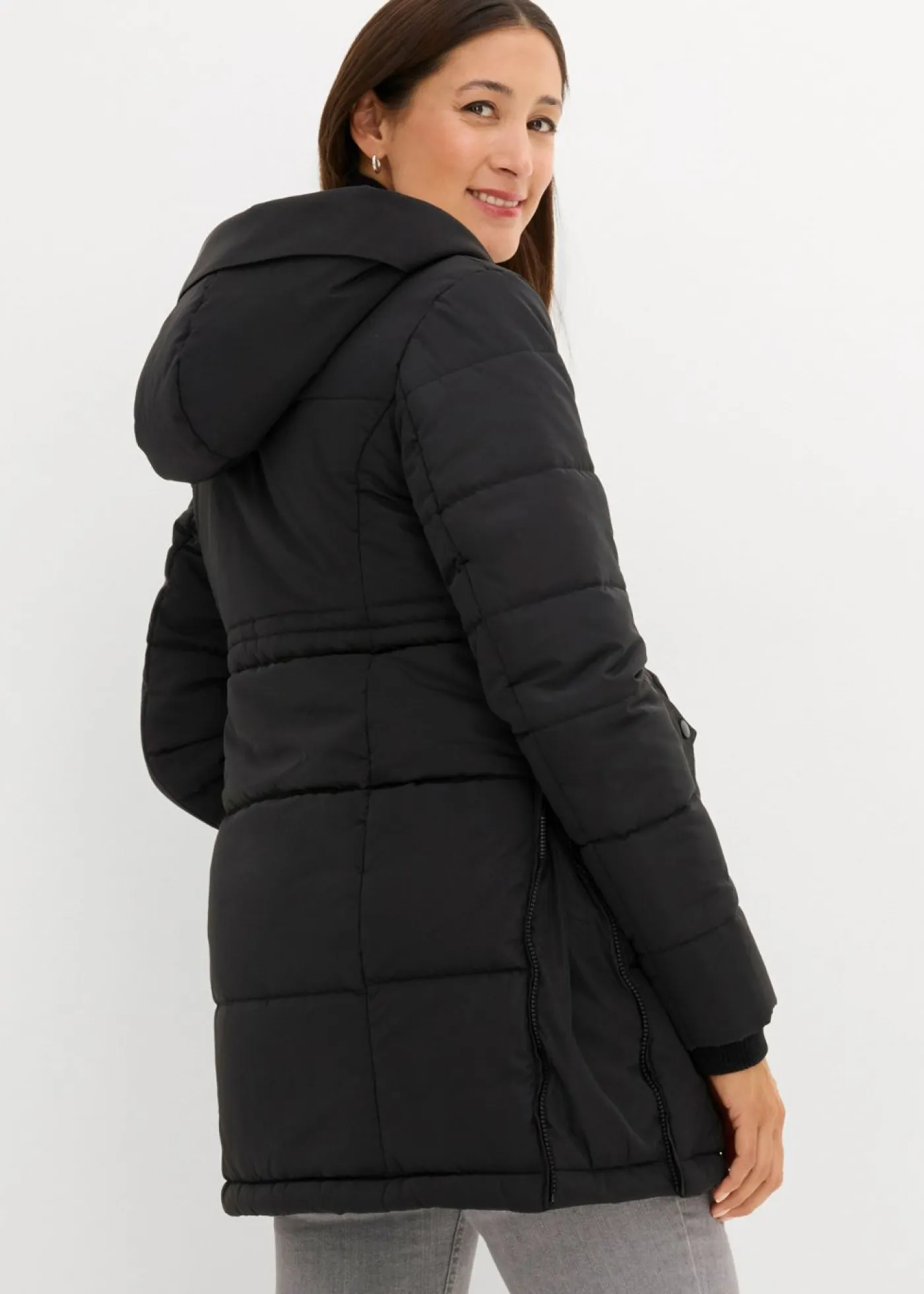 bonprix bonprix Premamá>Chaqueta premamá 3 en 1 con inserto de porteo Negro