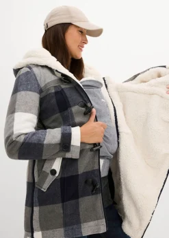 Mujer bonprix bonprix Chaqueta premamá de lana con forro de peluche/chaqueta de porteo