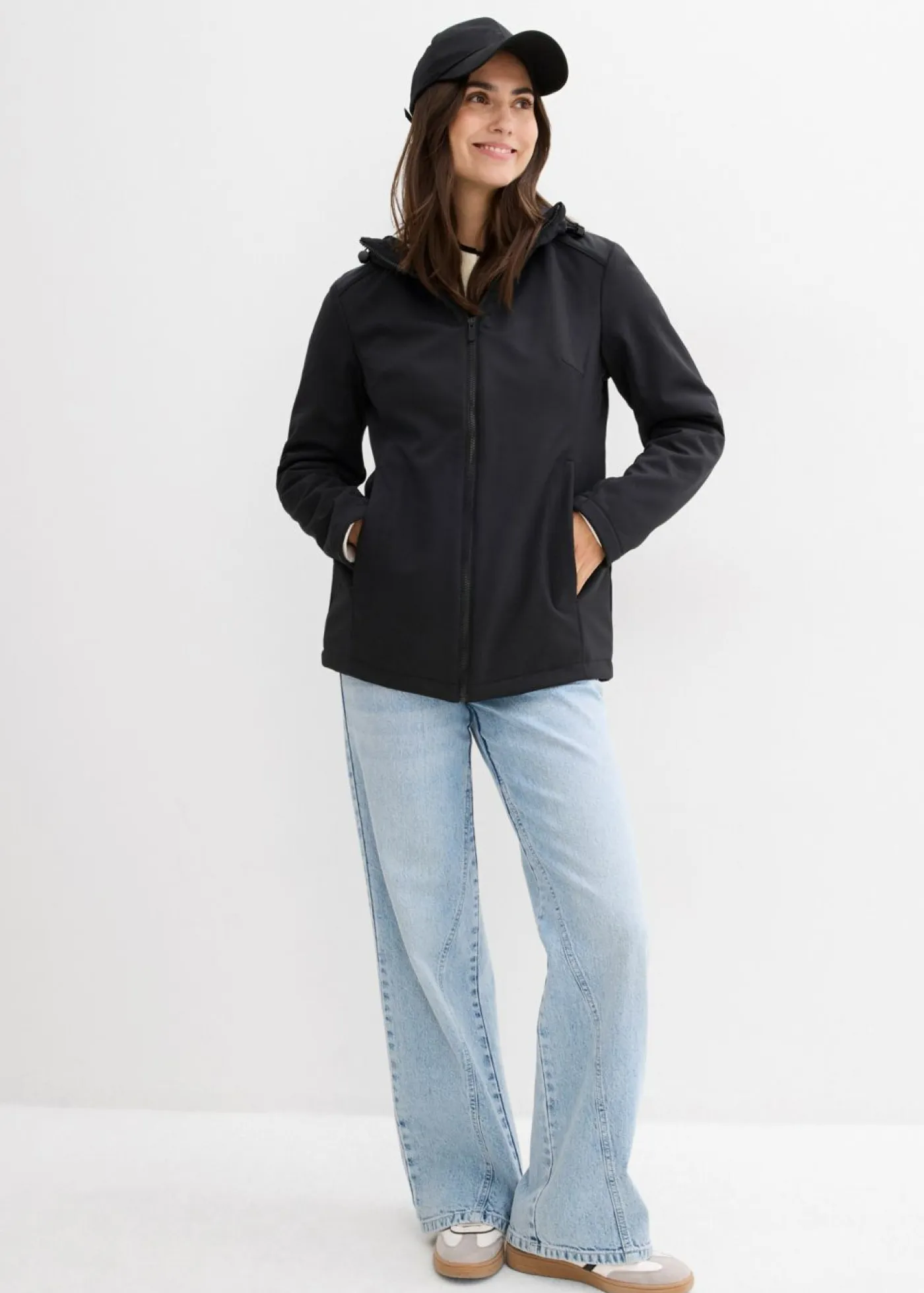 Mujer bonprix bonprix Chaqueta premamá de porteo 6 en 1 con forro polar extraíble