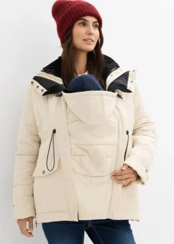 Mujer bonprix bonprix Chaqueta premamá de porteo 6 en 1 con forro polar extraíble