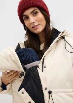 Mujer bonprix bonprix Chaqueta premamá de porteo 6 en 1 con forro polar extraíble