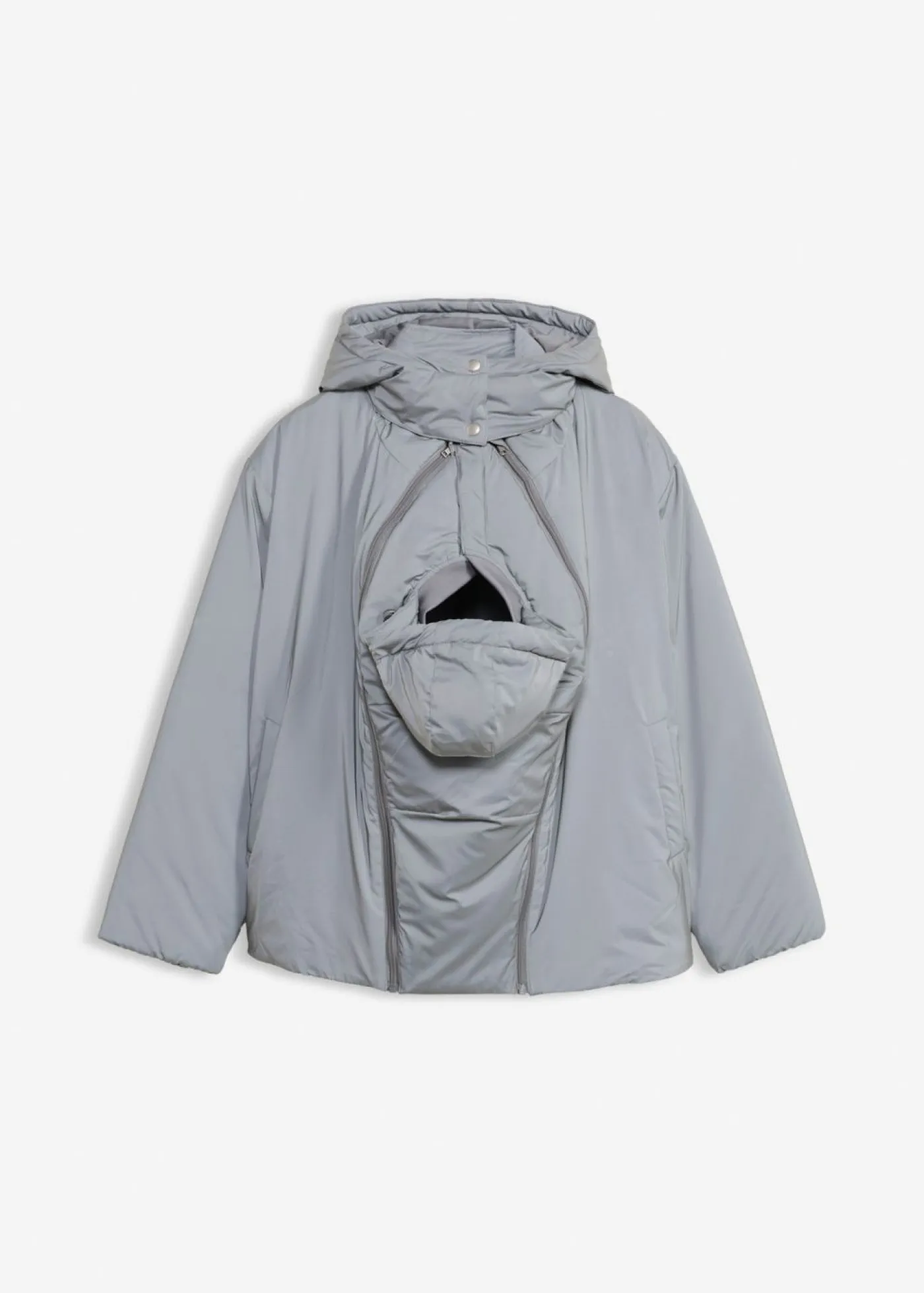 bonprix bonprix Premamá>Chaqueta premamá reflectante 3 en 1 con inserto para porteo y para el embarazo Gris