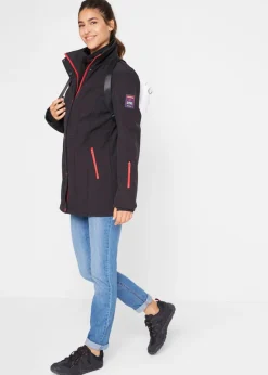 Mujer bonprix bonprix Chaqueta softshell elástica con diseño largo y tejido repelente al agua