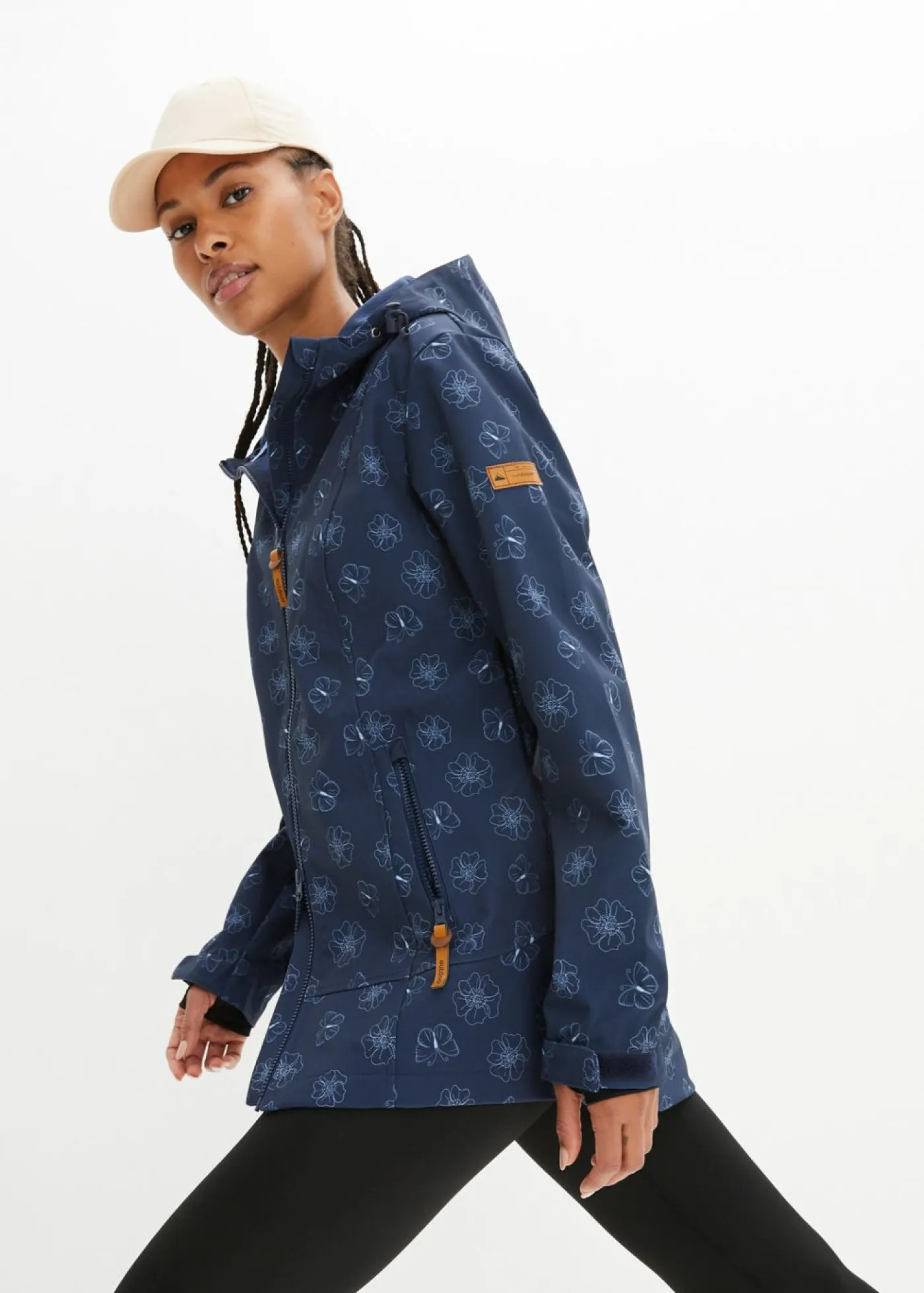 Mujer bonprix bonprix Chaqueta softshell repelente al agua con patrón de flores