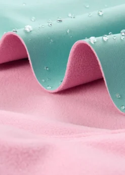 bonprix bonprix Ropa 9 A 16 Años·Chaquetas Y Outdoor>Chaqueta softshell repelente al agua con capucha turquesa claro/rosa frambuesa