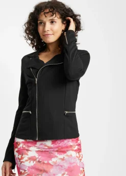 Mujer bonprix bonprix Chaqueta tipo biker de mezcla de viscosa