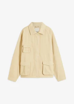 bonprix bonprix Chaquetas Y Abrigos>Chaqueta tipo militar de algodón puro Beige verdoso