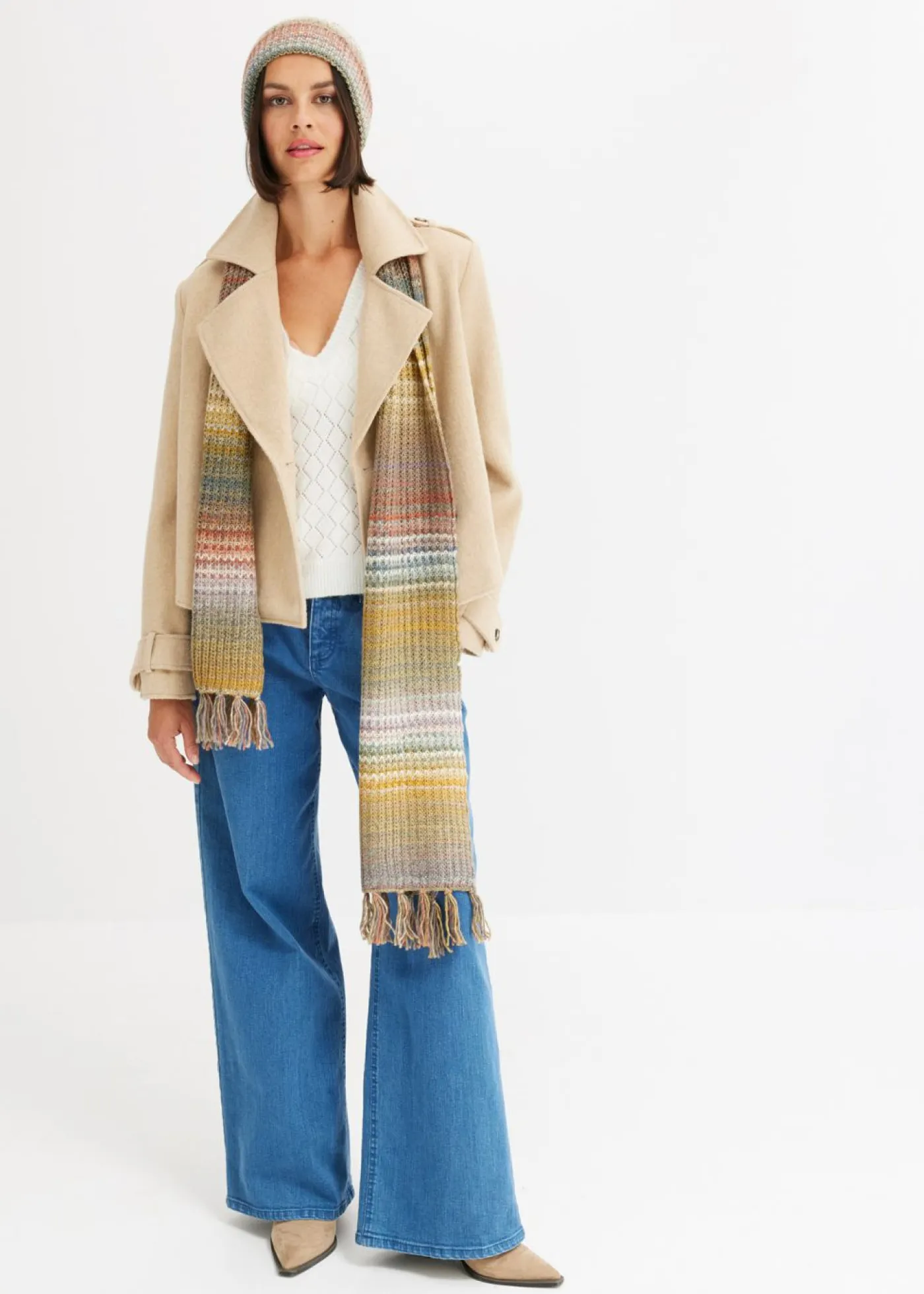 bonprix bonprix Chaquetas Y Abrigos>Chaquetón marinero Beige