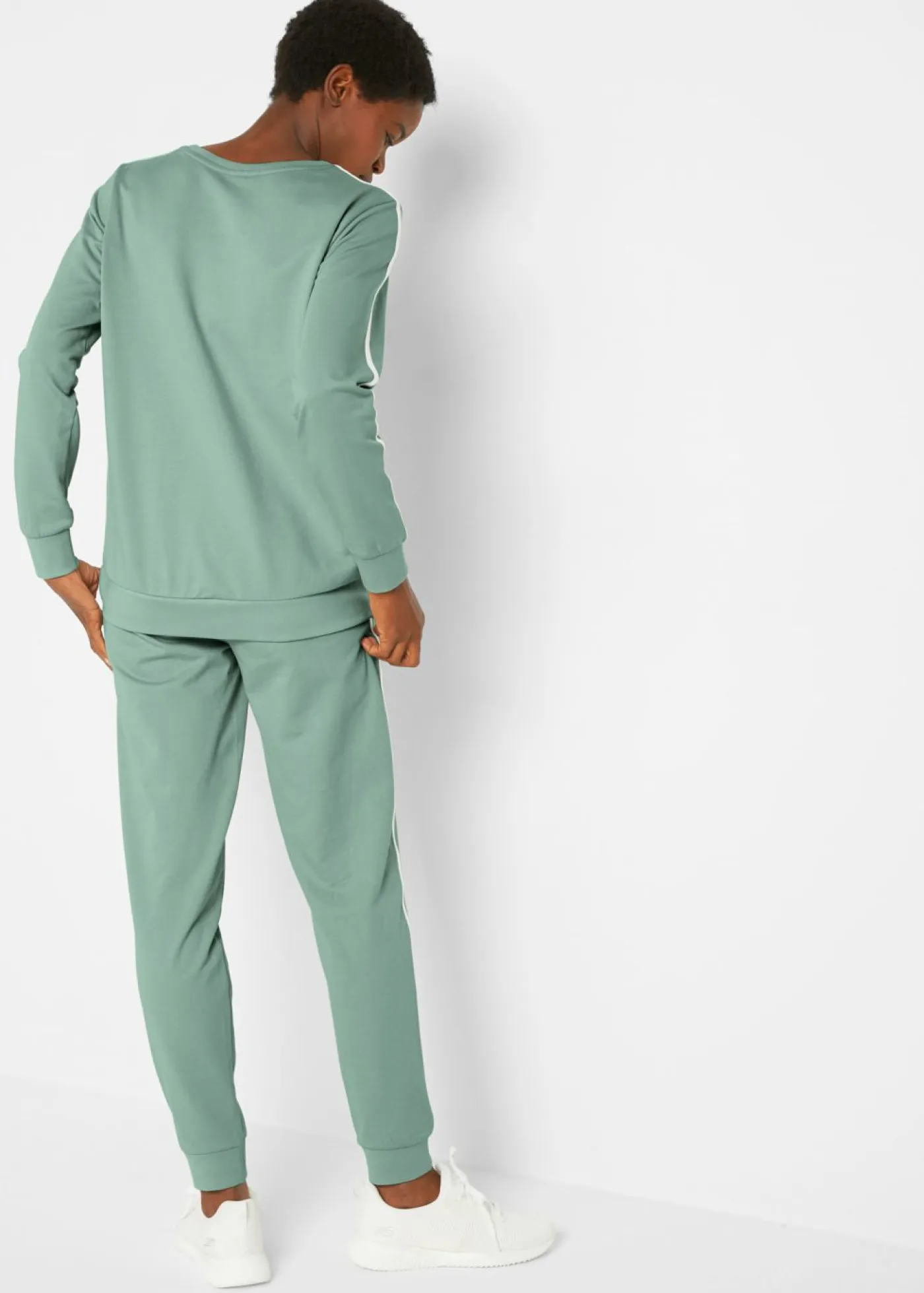 Mujer bonprix bonprix Chándal de algodón puro (conjunto de 2 piezas)