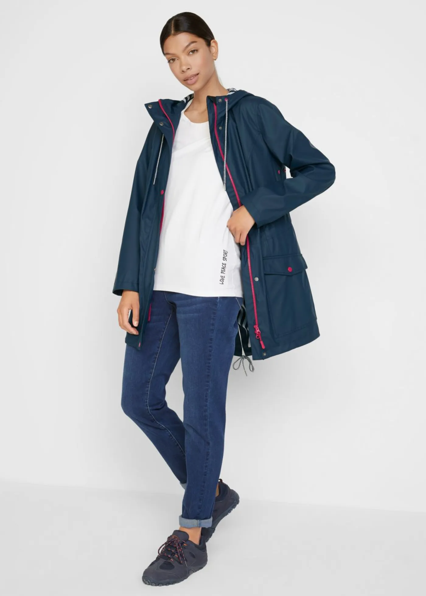 bonprix bonprix Chaquetas Y Abrigos>Chubasquero impermeable Azul marino