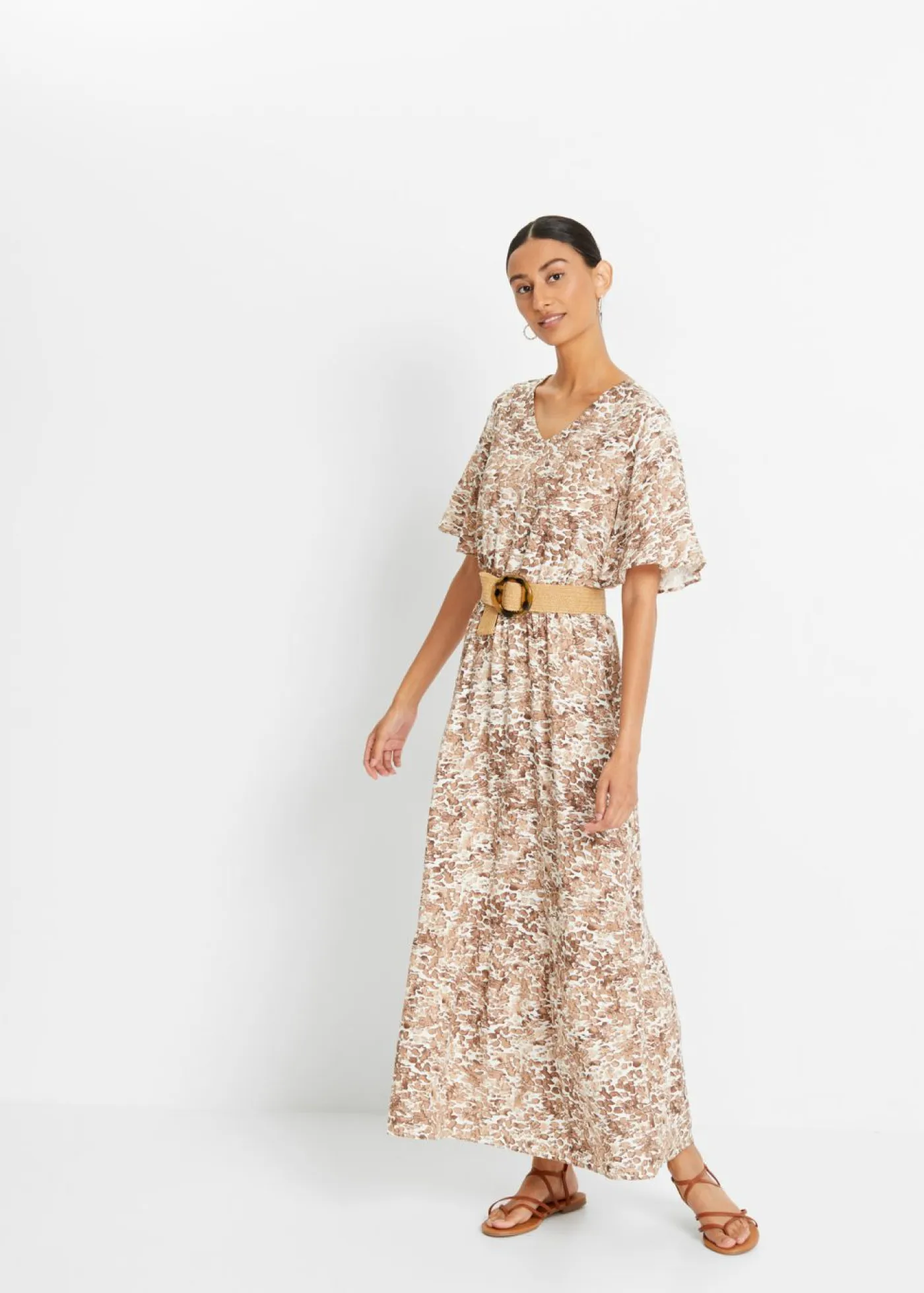 bonprix bonprix Cinturones>Cinturón con aspecto de paja Natural-marrón