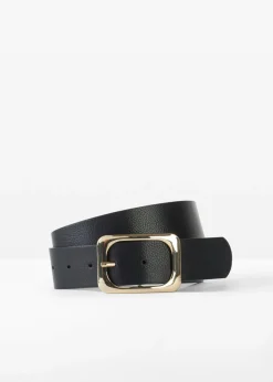 bonprix bonprix Cinturones>Cinturón con hebilla metálica brillante Negro