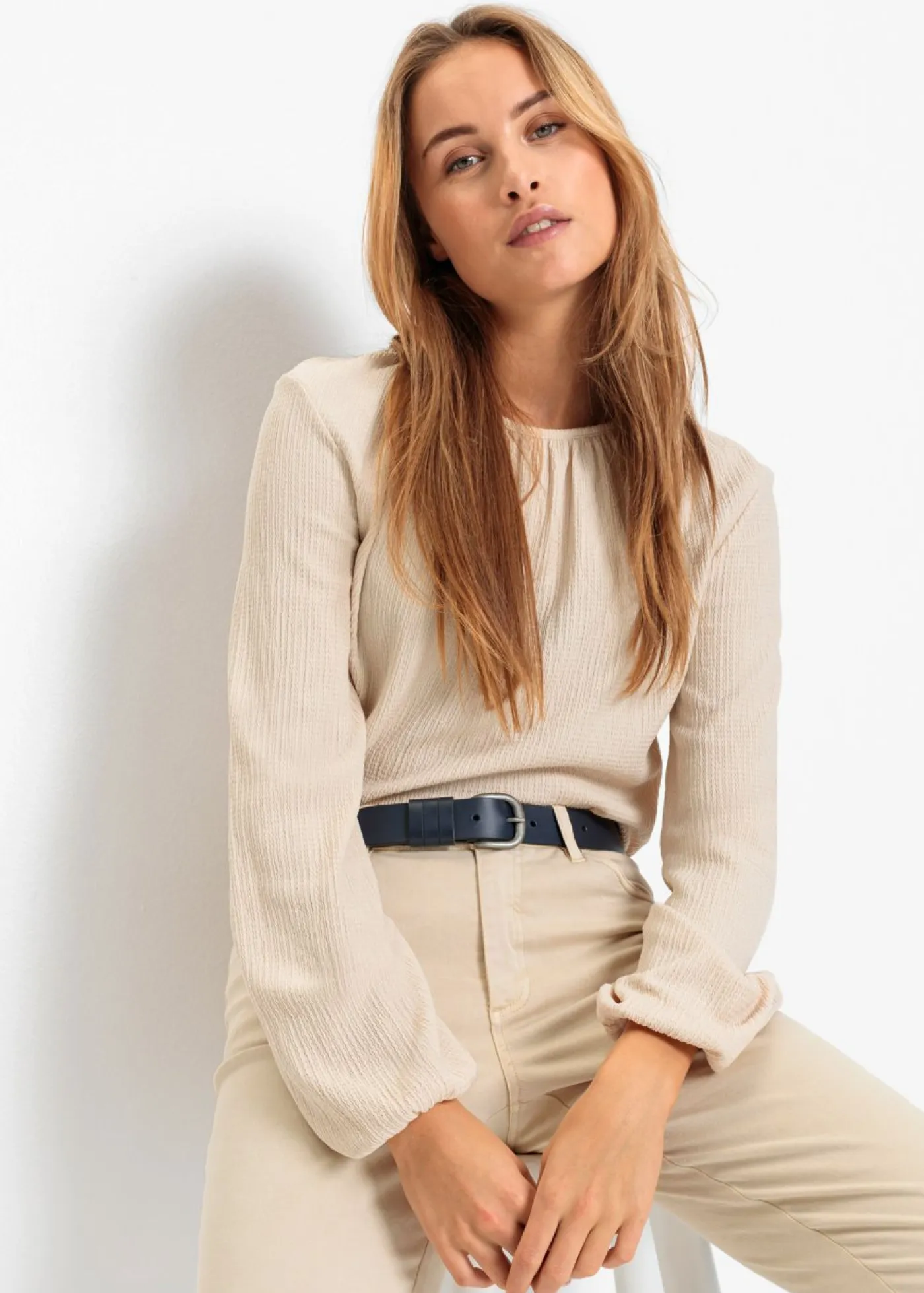 bonprix bonprix Complementos Temáticos·Complementos De Piel|Cinturones>Cinturón de cuero Azul marino