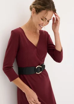 bonprix bonprix Cinturones>Cinturón elástico negro-oro metálico