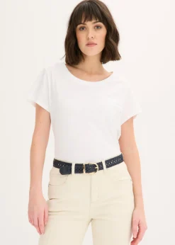 bonprix bonprix Cinturones>Cinturón trenzado con hebilla clásica Azul marino/dorado