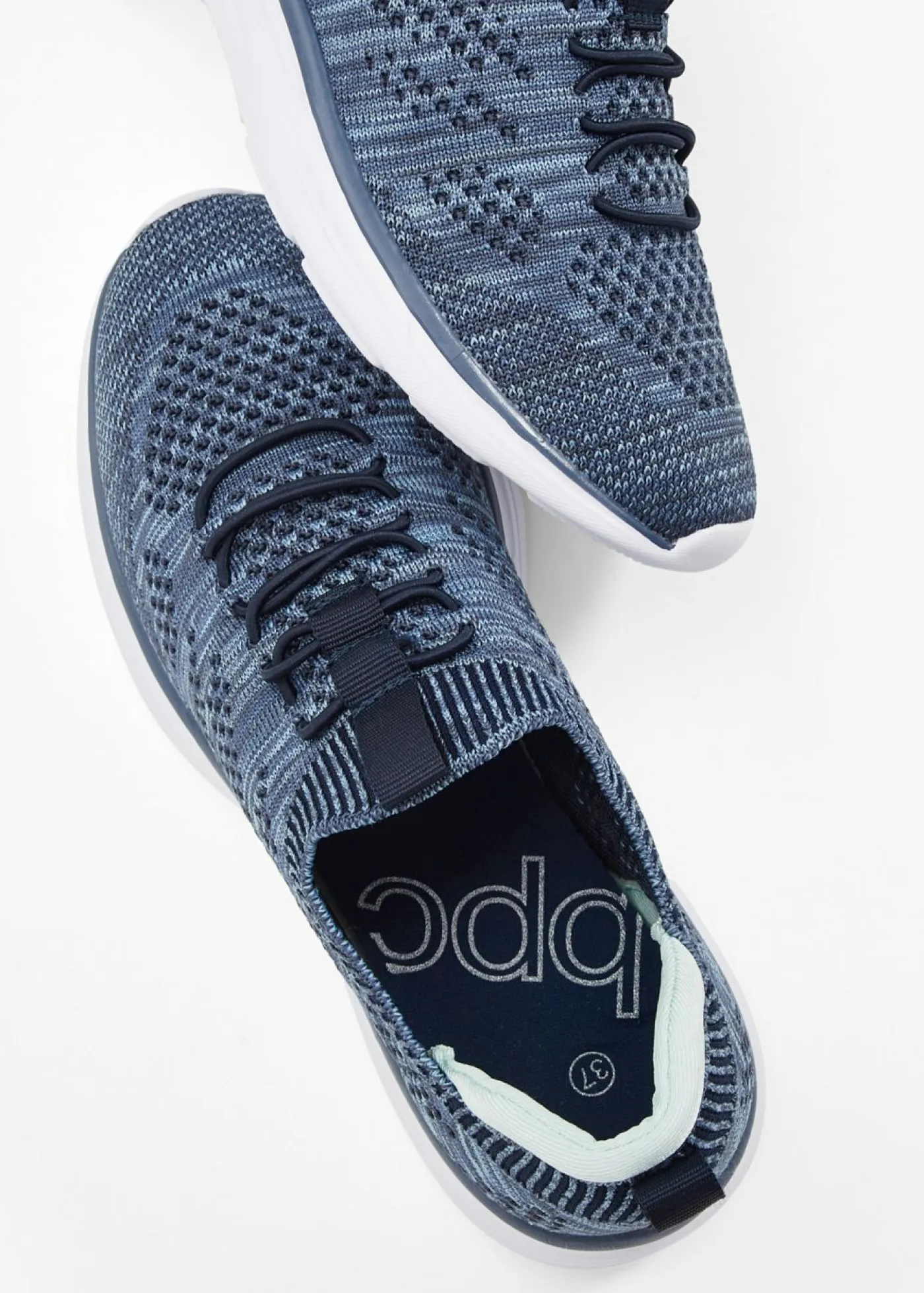 bonprix bonprix Tendencias·Zapatos Veganos|Zapatillas Deportivas>Cómodas zapatillas sin cordones de material suave Azul