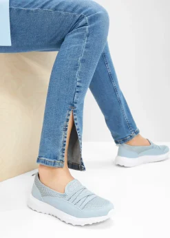 bonprix bonprix Tendencias·Zapatos Veganos|Zapatos Cómodos>Cómodas zapatillas, slip in, con suela fina Azul claro