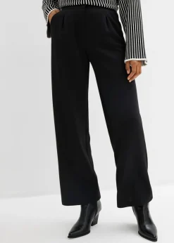 bonprix bonprix Esenciales|Pantalones>Cómodo pantalón de chándal fluido Negro