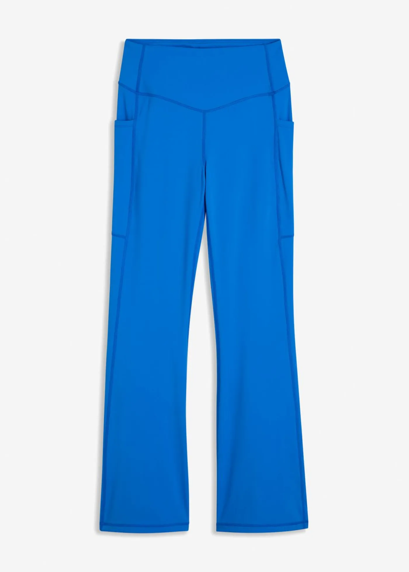 Mujer bonprix bonprix Cómodos leggings deportivos con bolsillo para móvil, corte acampanado y material de secado rápido