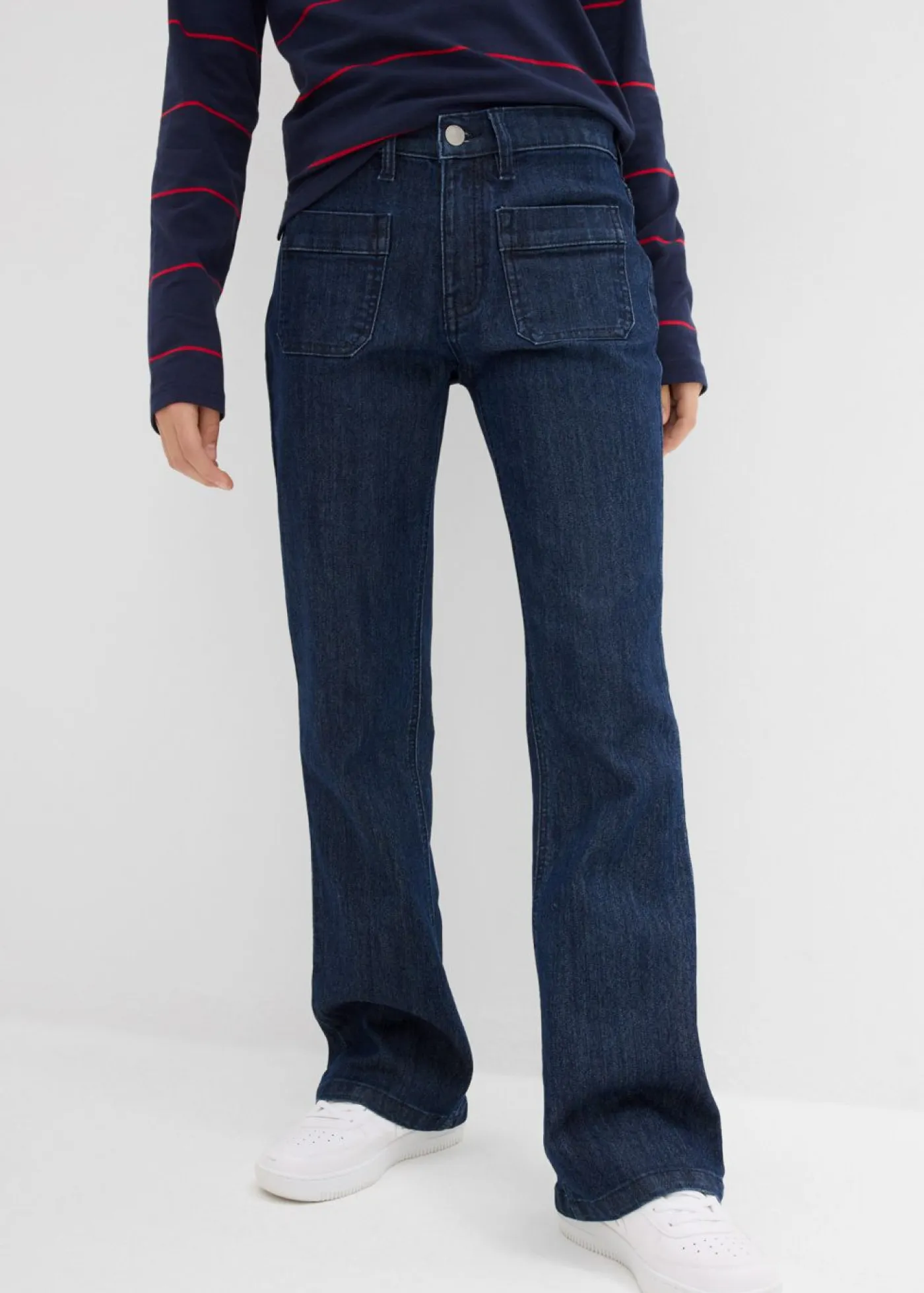 bonprix bonprix Ropa 9 A 16 Años·Jeans>Cómodos vaqueros de corte bootcut denim intenso