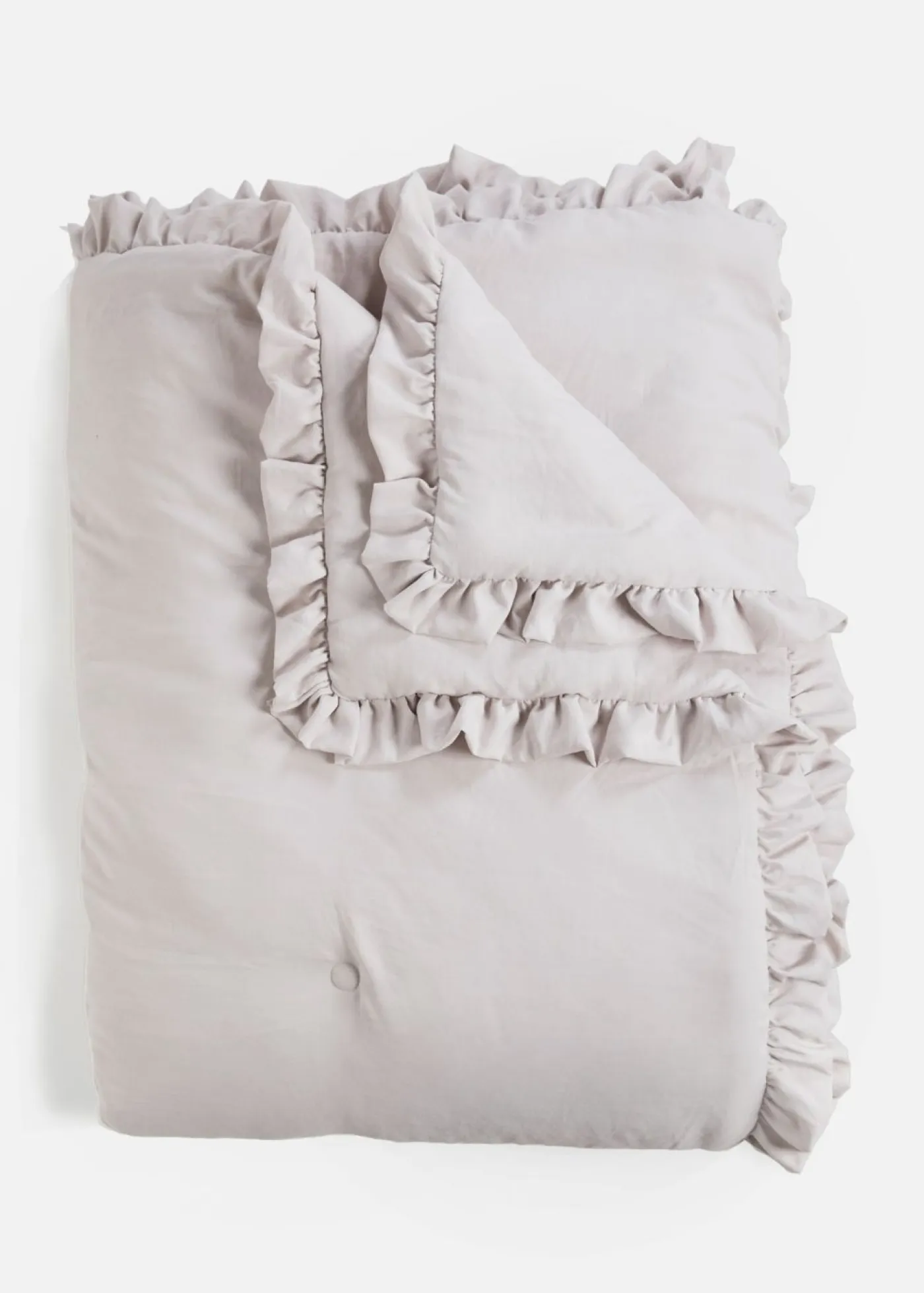 bonprix bonprix Muebles De Dormitorio·Colchas Y Mantas|Colchas Y Cubrecamas>Colcha con volantes Crema