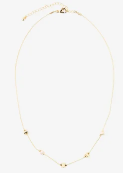 bonprix bonprix Joyería>Collar con colgantes en forma de corazón oro metálico-crema