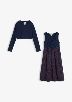 Mujer bonprix bonprix Conjunto 3 en 1 compuesto por vestido premamá y camiseta de algodón orgánico (2 piezas)